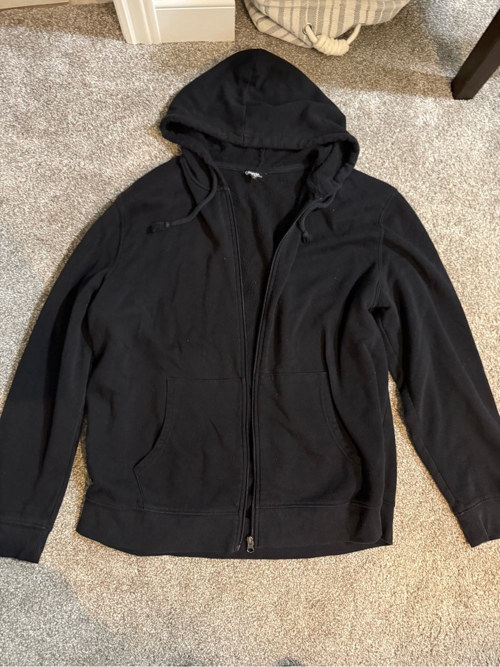 $5 for $20 min order ! George Black Zip-Up Hooded Sweatshirt